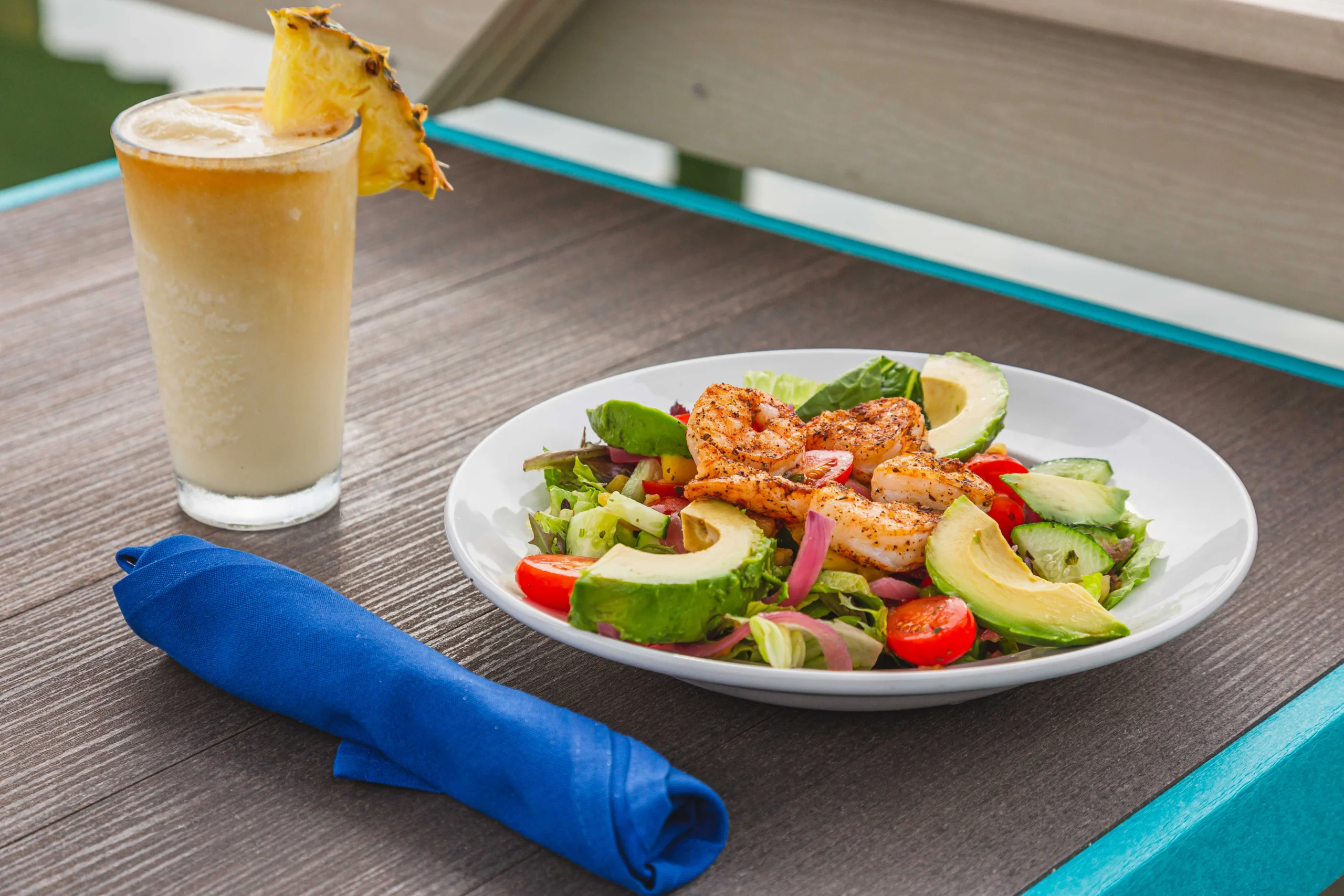 Tropical Chop salad-From the garden