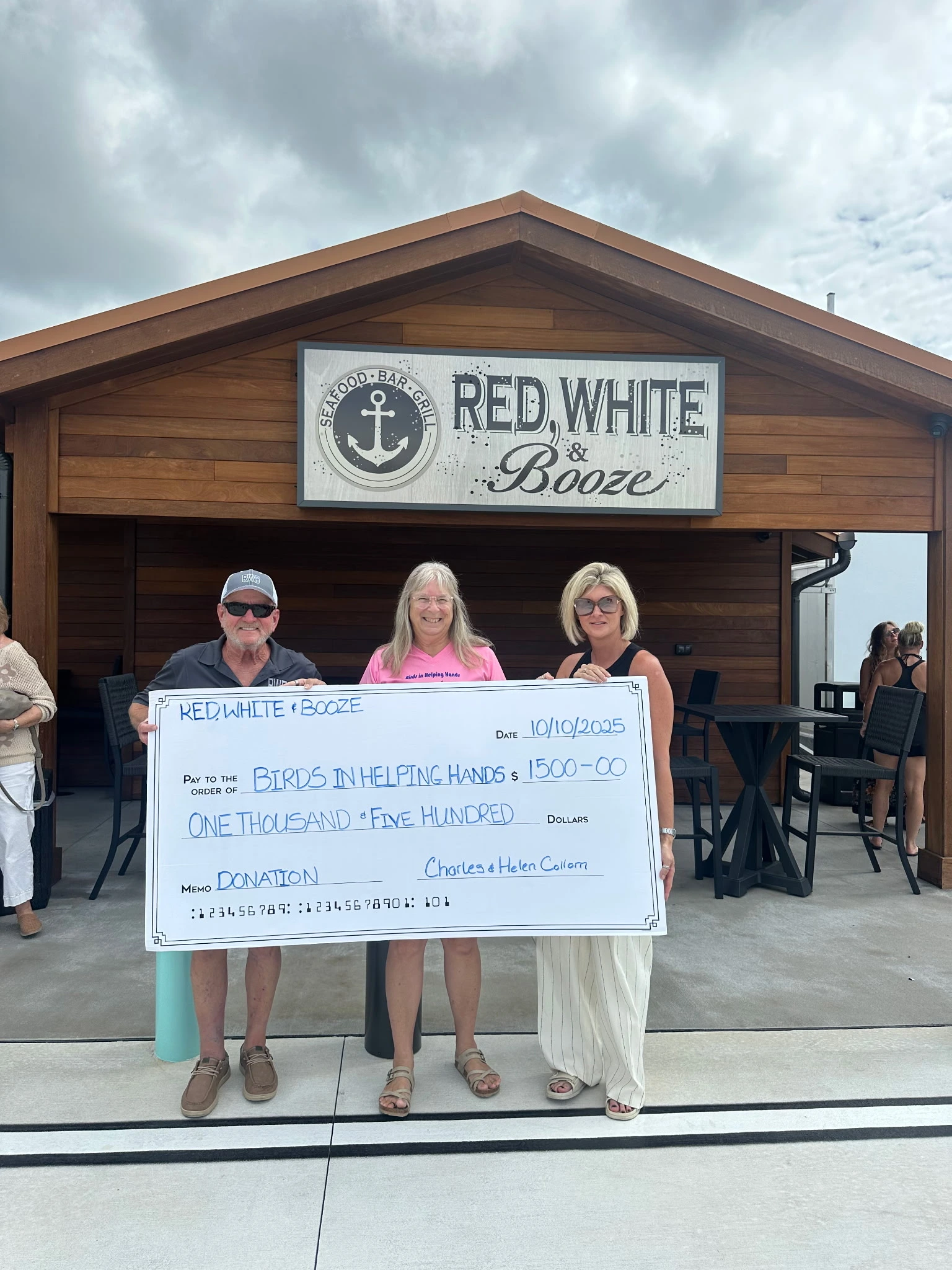 Birds Helping Hands donation button